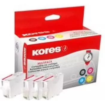 Kores G1577KIT multi-pack blækpatroner til Canon PGI-580/CLI-581 – sort, cyan, magenta, gul (4 x 12,2 ml)