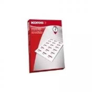 Kores universelle etiketter 105 x 148,5 mm hvid 500 ark kantløs (E105148500)