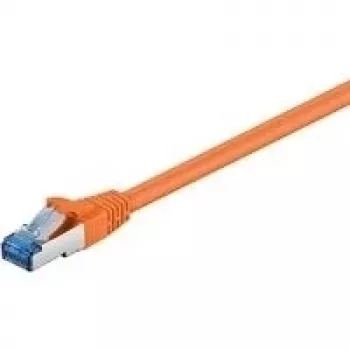 Wentronic Goobay CAT 6a S/FTP patchkabel, RJ45, 5 m, orange, LSZH, kobber 93818