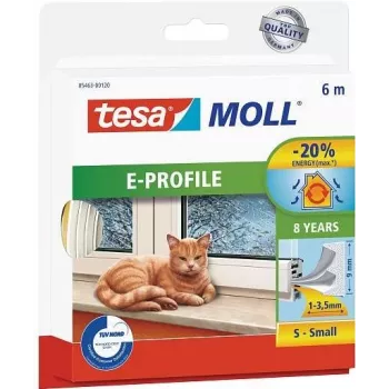 tesamoll 6m dør-/vinduestætningsbånd selvklæbende brun (05463-00121-00)