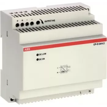 ABB CP-D 24/4.2 DIN-skinne strømforsyning 24V DC 4,2A 100,8W 1-faset 1SVR427045R0400