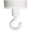 FRANKEN magnetkrog HM25, 4 kg holdekraft, 25 mm diameter, hvid, 1 stk.