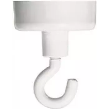 FRANKEN magnetkrog HM25, 4 kg holdekraft, 25 mm diameter, hvid, 1 stk.