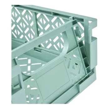 keeeper mini-foldeboks fritzi, størrelse L, Nordic Green, 9,6 liter, foldbar dekorativ opbevaringsboks, fødevaregodkendt, 1 stk 1023431500000