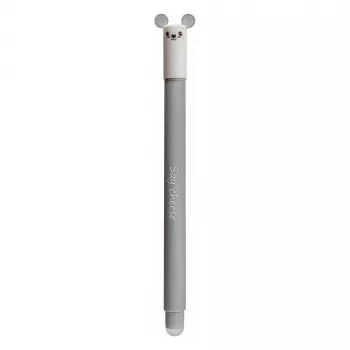 Faber-Castell Eberhard Faber Animal Erase it! mus gelpen 0,7 mm blå, genopfyldelig, viskelbar (1 stk) 582108
