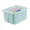 keeeper opbevaringsboks karolina Peppa Pig, 24 liter dreje-/stabelboks med låg, PP, aquamarin, 1 stk. 1223762433600