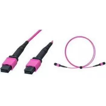 LogiLink FM7LC05 MPO-patchkabel, 12 fibre, multimode OM4 50/125 µm, MPO/PC B/B, type B, 5 m
