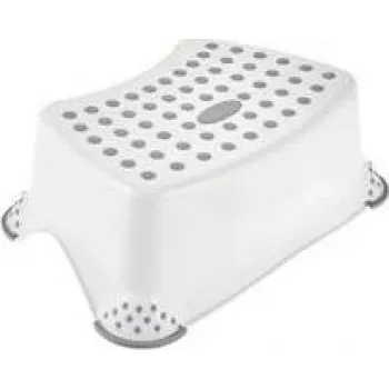 keeeper kids skammel tomek pure, hvid, belastning 80 kg, skridsikker overflade og fødder, 1 stk. 10013100000PP