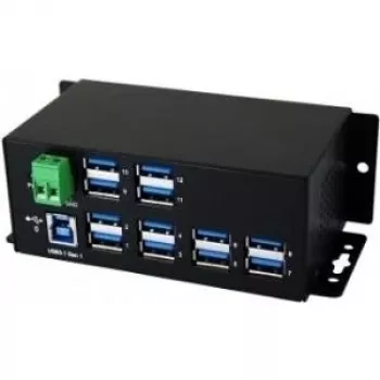 EXSYS EX-1112HMS 12-port USB 3.2 Gen 1 industriel DIN-skinne-hub
