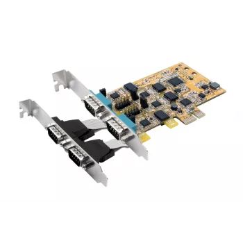 EXSYS EX-45034IS 4-Port RS-232 PCI Express Serial Card with 2.5kV Optical Isolation