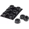 3M SJ 5009 MPBB selvklæbende runde stødpuder, sort, 22,3 mm diameter x 10,1 mm højde, 6 stk.