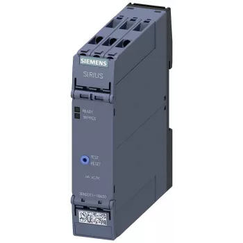 Siemens SIRIUS 3RN2 termistor-motorværnrelæ 3RN2011-1BA30, 24 V AC/DC, 1 NO + 1 NC, skrueklemmer, DIN-skinne