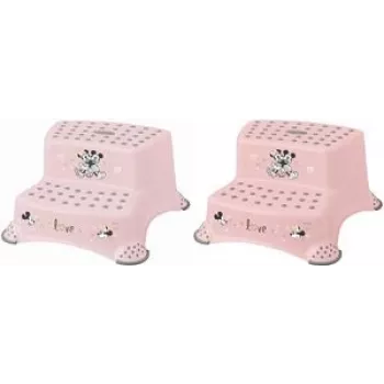keeeper kids skammel Igor Minnie, Nordic Pink med tryk, belastning 120 kg, skridsikre fødder, 1 stk. 1003258124700