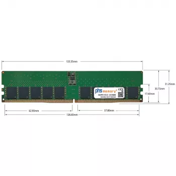PHS-memory 16GB DDR5 ECC UDIMM 5600MHz PC5-44800E RAM-modul til HP Z2 G9 Tower (Intel 13. gen+) SP543187