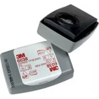 3M partikelfilter med aktivkul, P3R 6038 - 20 stk. (10x 2-pak) - 2 filtre pr. maske påkrævet (6038)