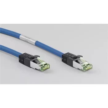 Wentronic 45657 Cat8.1 S/FTP netværkskabel, RJ45, 0,25 m, blå