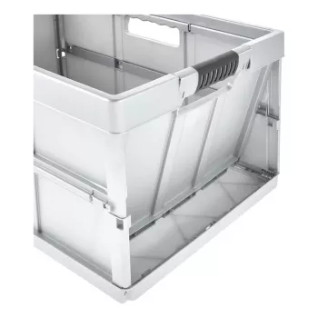 keeeper Profi foldeboks benno, 45 liter, lys sølv, integrerede soft-greb, 50 kg bæreevne 1023716000000