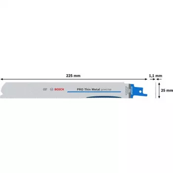 Bosch S 1137 EAF bajonetsavklinge til tykt metal, 225 mm, 5-pak 2608658989