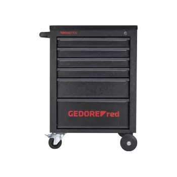 Gedore RED MECHANIC værkstedsvogn, 6 skuffer, sort (3300012)