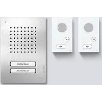 Siedle SET CLAB 850-2 E/W audio-sæt Classic rustfrit stål/hvid 210010046-00