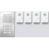 Siedle SET CLAB 850-4 E/W audio-sæt Classic rustfrit stål/hvid (210010048-00)
