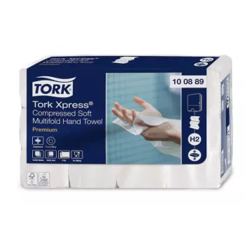 TORK 100889 Xpress Multifold håndklæder hvid (12 pakker)