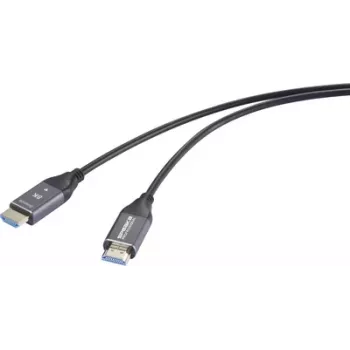 SpeaKa Professional HDMI Fiber Optic Connection Cable HDMI-A Male to Male 50 m Black (SP-12842676)