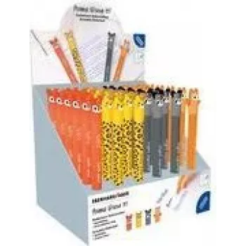 Faber-Castell Eberhard Faber Animal Erase It! gelpen-display, 0,7 mm, blå, radérbar, genopfyldelig, 36 penne 560174