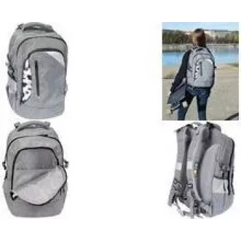 FABER-CASTELL EBERHARD FABER X-Style skoletaske, grå/sort, 25L, til 9-16 år 577624