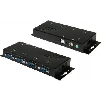 EXSYS EX-1334HMV-2 4-port USB 2.0 til RS-232 seriel adapter med metalhus