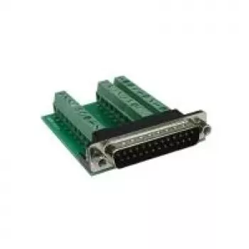 EXSYS EX-49025 D-SUB 25-polet stik til 27-polet skrueklemrække adapter, grøn/sølv