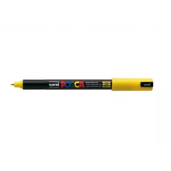 POSCA PC-1MR Paint Marker Yellow 0.7 mm Ultra-Fine Bullet Tip Water-Based Pigment Ink Waterproof Odorless 1 Piece PC1MR J