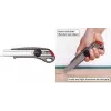 NT Cutter L-550GP 18mm snap-off kniv med aluminiumshus, metallisk klingeføring, skruelås, antracit h1310511