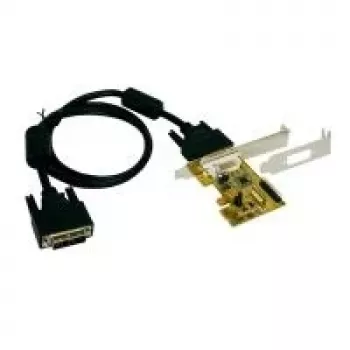 EXSYS EX-1095 PCI Express x1 2-port RS232 seriel adapterkort