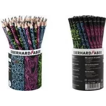 FABER-CASTELL EBERHARD FABER NEON HB grafitstifter, 72 stk. rundt etui, 2,0 mm mine, træfri 511899