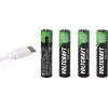 VOLTCRAFT Micro (AAA) Li-Ion Rechargeable Battery 500 mAh 1.5 V 4 Pack (VC-17275565)