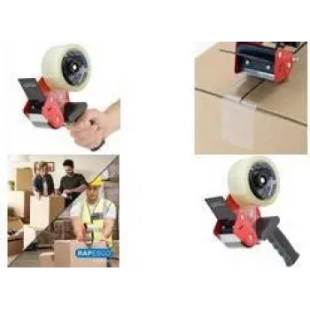 Rapesco 960 Packaging Tape Dispenser for 50 mm x 60 m Tape, Steel, Ergonomic Grip 1790