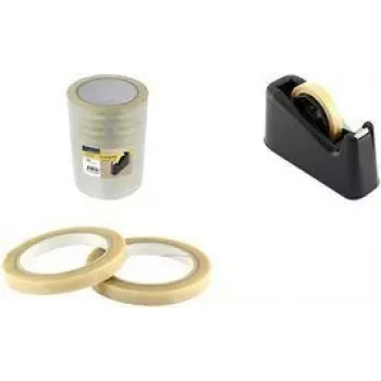 RAADHUIS Adhesive Tape, 12 mm x 66 m, Polypropylene, Transparent, Low-Noise, 1 Roll (RD-351351-12)