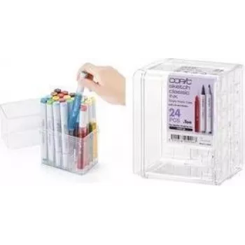 COPIC akryl displaystander til 24 Classic markere, klar, tom (20075D24)