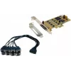 EXSYS EX-45368 PCIe 8-Port RS-232/422/485 Serial Card incl. Low Profile Bracket (SystemBase)