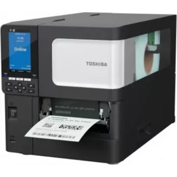Toshiba BX410T-GS02-QM-S industriel stregkode-printer, 203 dpi, termotransfer/direkte termo, USB & LAN, farve-LCD, Near Edge, A-BRID OS 18221169006