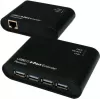EXSYS EX-1445 Gigabit Ethernet Extender Kit over 2-tråd, 500 m, sort