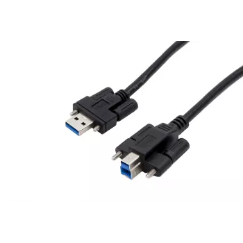 EXSYS EX-K1572V USB 3.0-kabel, 2m, Type-A han til Type-B han, sort