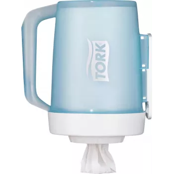 TORK Mini centrefeed dispenser hvid og turkis M1 658002