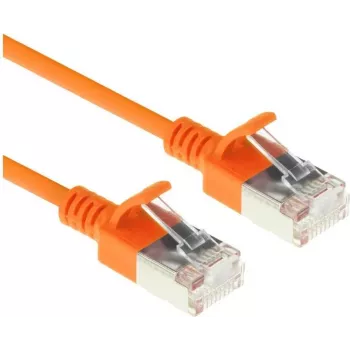 ACT DC7130 0,15 m LSZH U/FTP CAT6A Datacenter Slimline patchkabel snagless RJ45 orange