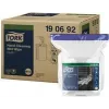 TORK 190692 premium håndrensende vådservietter, 58 stk., 300 x 270 mm, opløsningsmiddelfri, pH-neutral, aloe vera & glycerin, genlukkelig beholder