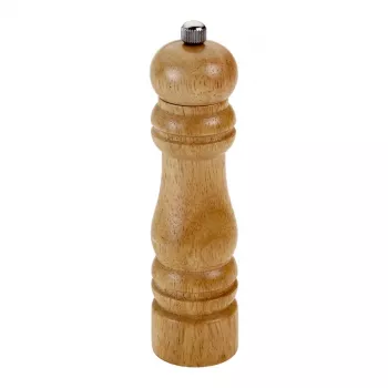 Metaltex Spice Line Manual Spice Mill, Rubberwood, Brown, 170 mm, Adjustable Grind, Top-Fill, 1 Piece 586017010
