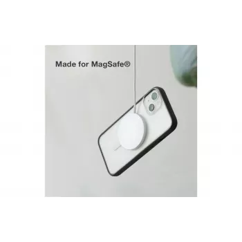 Woodcessories ECO643 iPhone 14 Plus cover - miljøvenlig sort & transparent bagsidecover