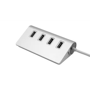 EXSYS EX-1134-2 USB 3.2 Gen 1 4-port hub med USB-C-kabel og USB-A-adapter