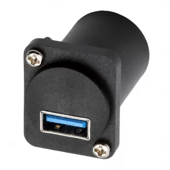EXSYS EX-49155 USB 3.2 Gen 1 D-type indbygningsadapter, USB-A hun til USB-B hun